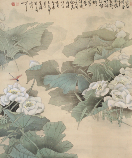 《荷香清远图》96.2cmx82cm