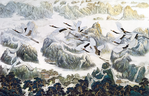 徐震时《神州大地》（徐震时 金家翔 张晓君作，全国获奖作品，入编 《中国现代美术全集》） 1993年 104cm×164cm.jpg