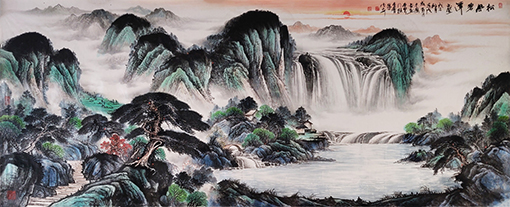朱德安作品《松峰碧潭》.jpg