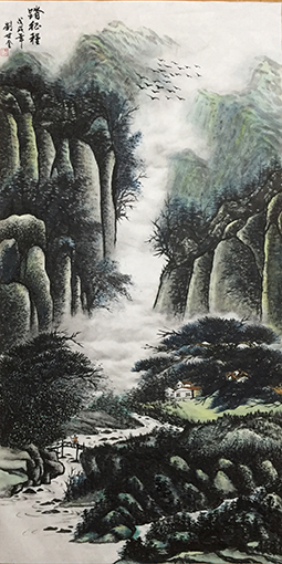 刘世全作品《踏征程》规格：138cmx69cm.jpg