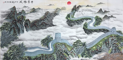 刘世全作品《中华雄风》规格：96cmx180cm.jpg
