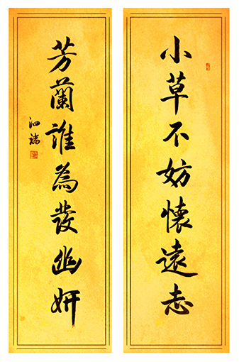 张泗端作品《小草不妨怀远志  芳兰谁为发幽妍》.jpg
