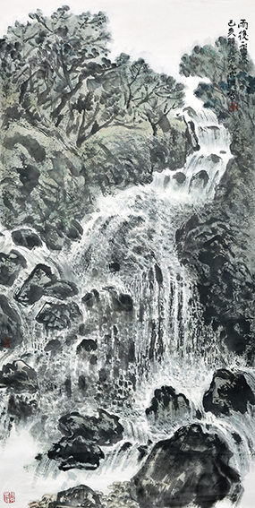 陈明纲作品《雨后飞瀑》.jpg