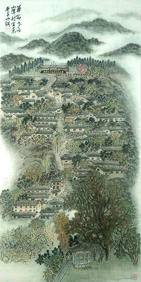 陈明纲作品《革命老区山洋村》.jpg