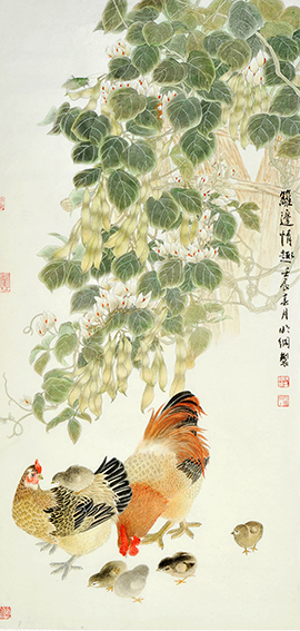 陈明纲作品《篱边情趣》.jpg