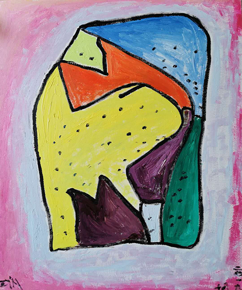 周咏梅作品4 《眼》 布面画板油画 50X60cm 2020年.png