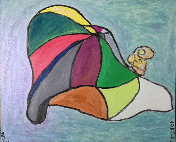周咏梅作品10 《歌德的舞鞋》  60X50cm 2018年.png