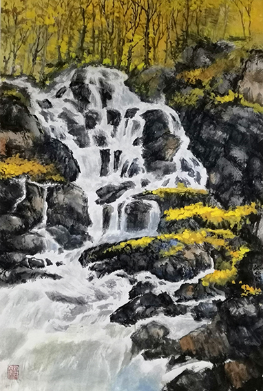 盛絜作品9《秋韵奏鸣曲》规格：45cm×68cm.jpg