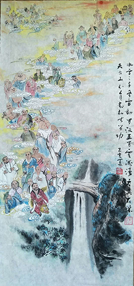 胡小成作品3《罗汉应真图》.jpg