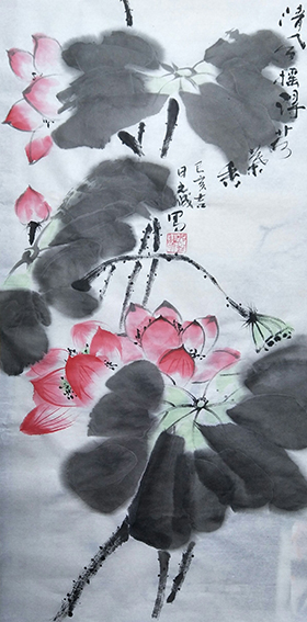 胡小成作品5《清风摇得荷花香》.jpg