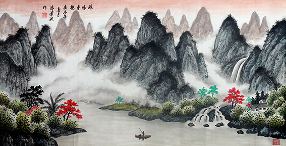 陈汉波作品《群峰争艳》.JPG