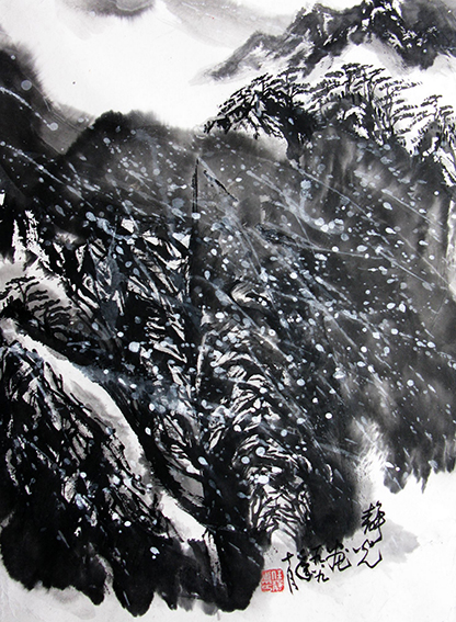 任静光作品《黄山飞雪》.jpg