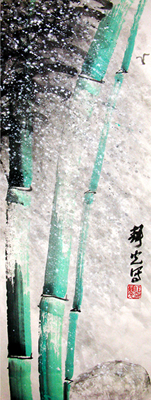 任静光作品《风雪雄鹰图》.JPG