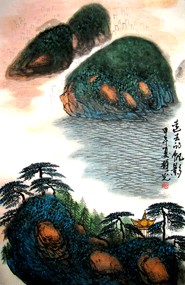 任静光作品《远去的帆影》.jpg