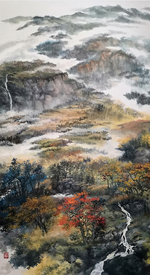 盛絜作品1《家园》 规格：68cm×136cm.jpg