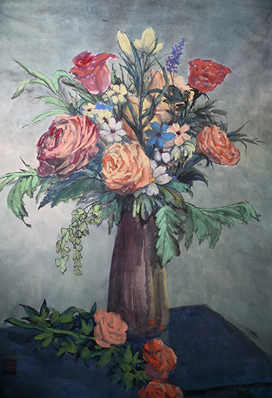 盛絜作品8《争艳》 规格：46cm×68cm.jpg