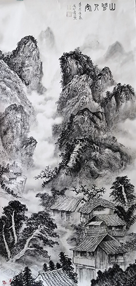 张志斌作品7《山间人家》.jpg